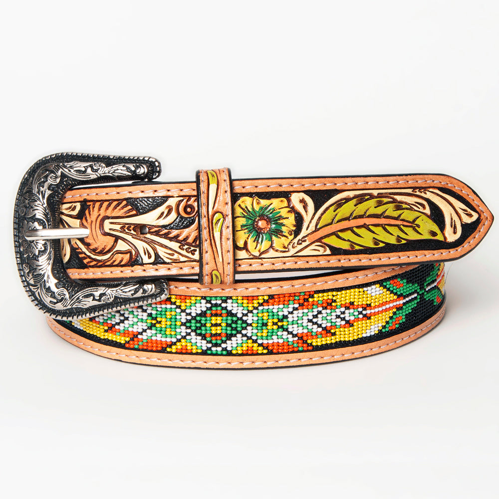 American Darling Beautifully Hand Tooled Genuine American Leather Belt Men and  Women