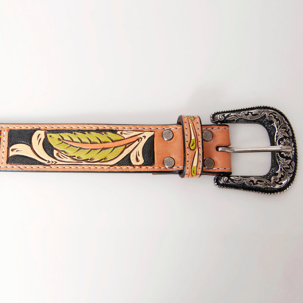 American Darling Beautifully Hand Tooled Genuine American Leather Belt Men and  Women