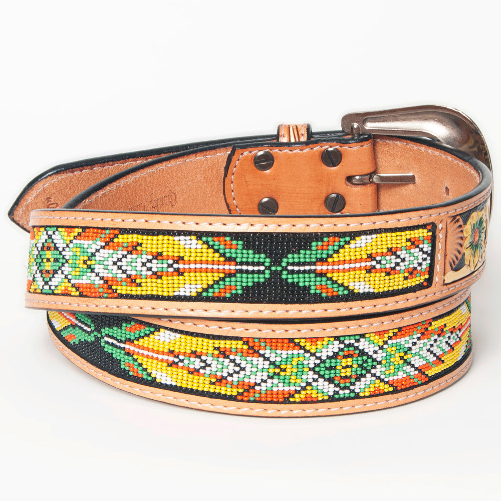 American Darling Beautifully Hand Tooled Genuine American Leather Belt Men and  Women
