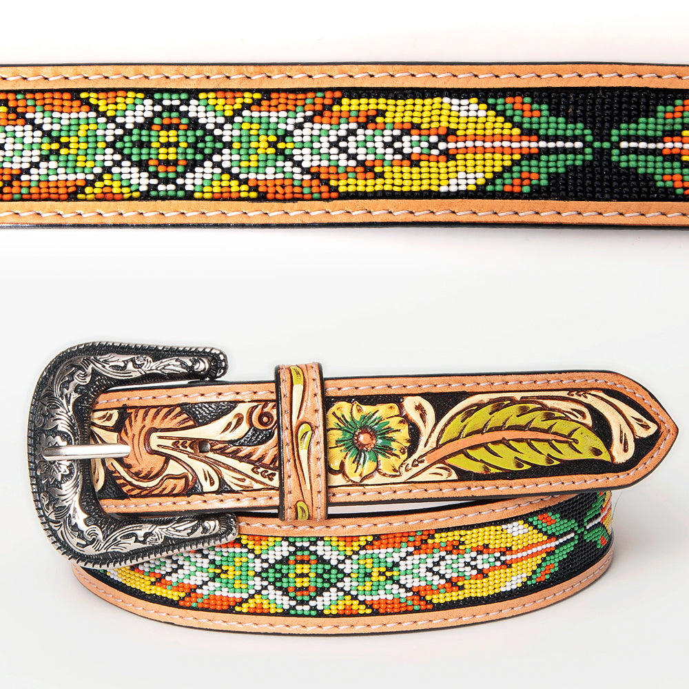 American Darling Beautifully Hand Tooled Genuine American Leather Belt Men and  Women