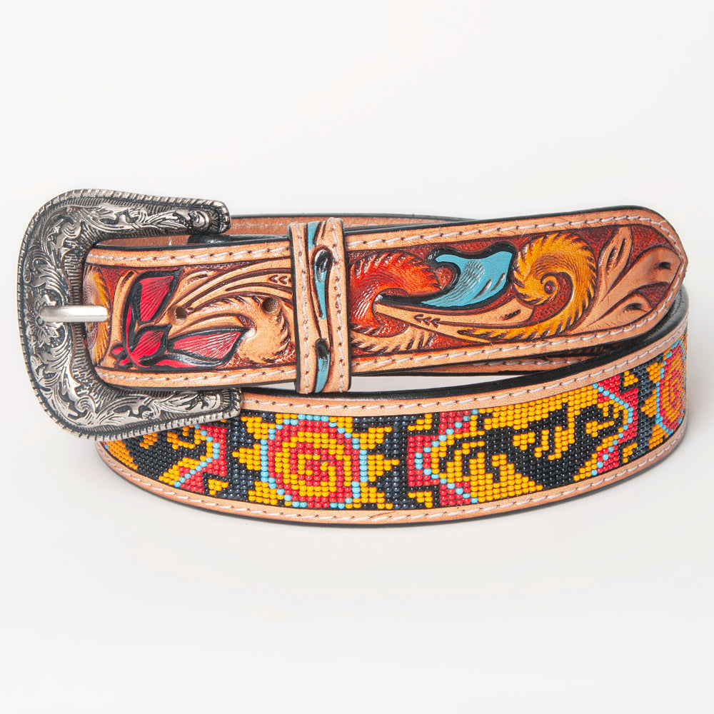 American Darling Beautifully Hand Tooled Genuine American Leather Belt Men and  Women