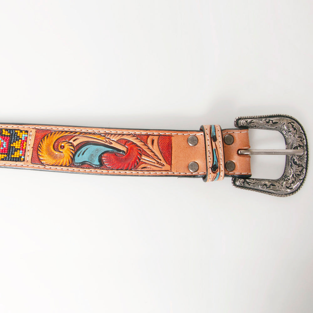 American Darling Beautifully Hand Tooled Genuine American Leather Belt Men and  Women