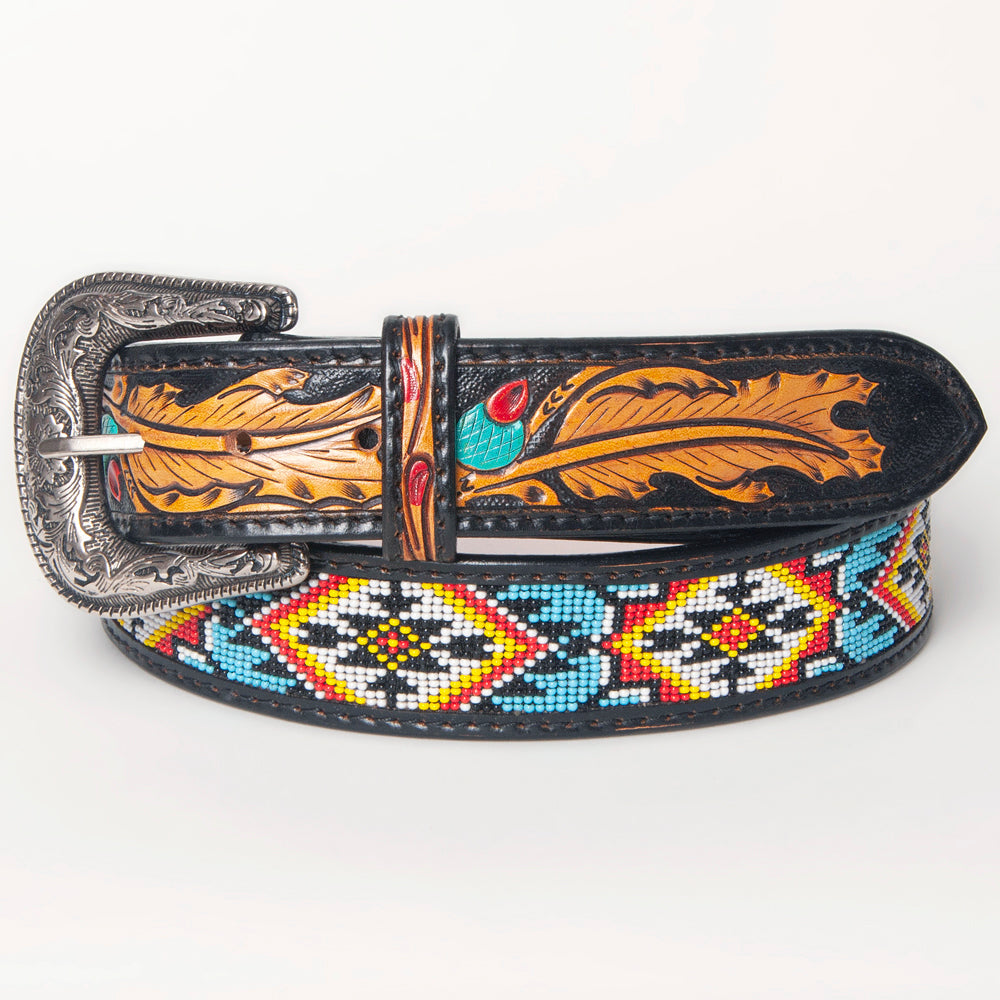 American Darling Beautifully Hand Tooled Genuine American Leather Belt Men and  Women