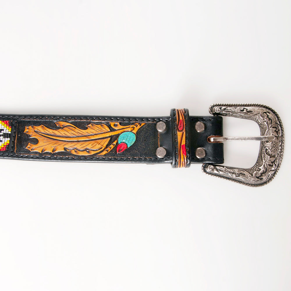 American Darling Beautifully Hand Tooled Genuine American Leather Belt Men and  Women