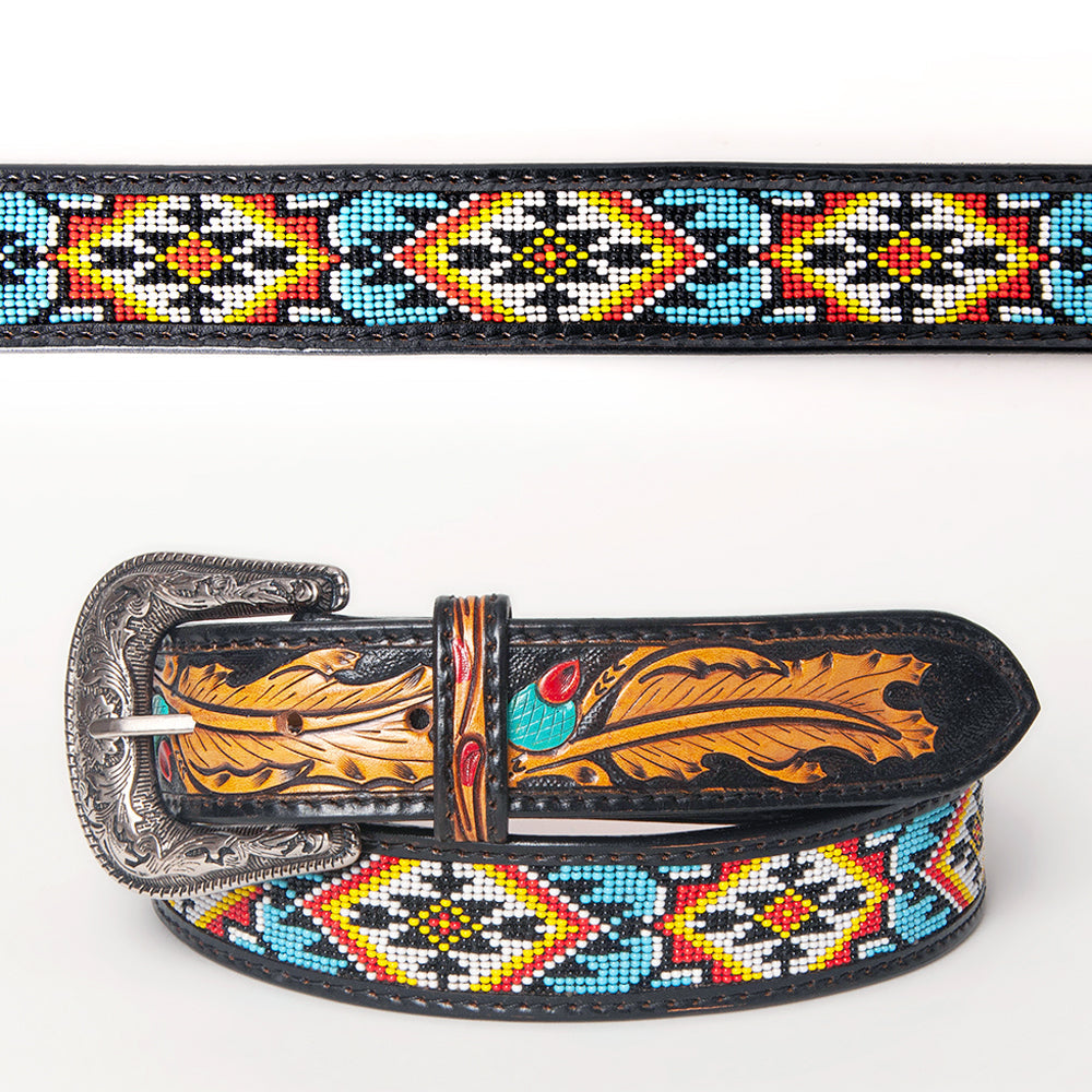 American Darling Beautifully Hand Tooled Genuine American Leather Belt Men and  Women