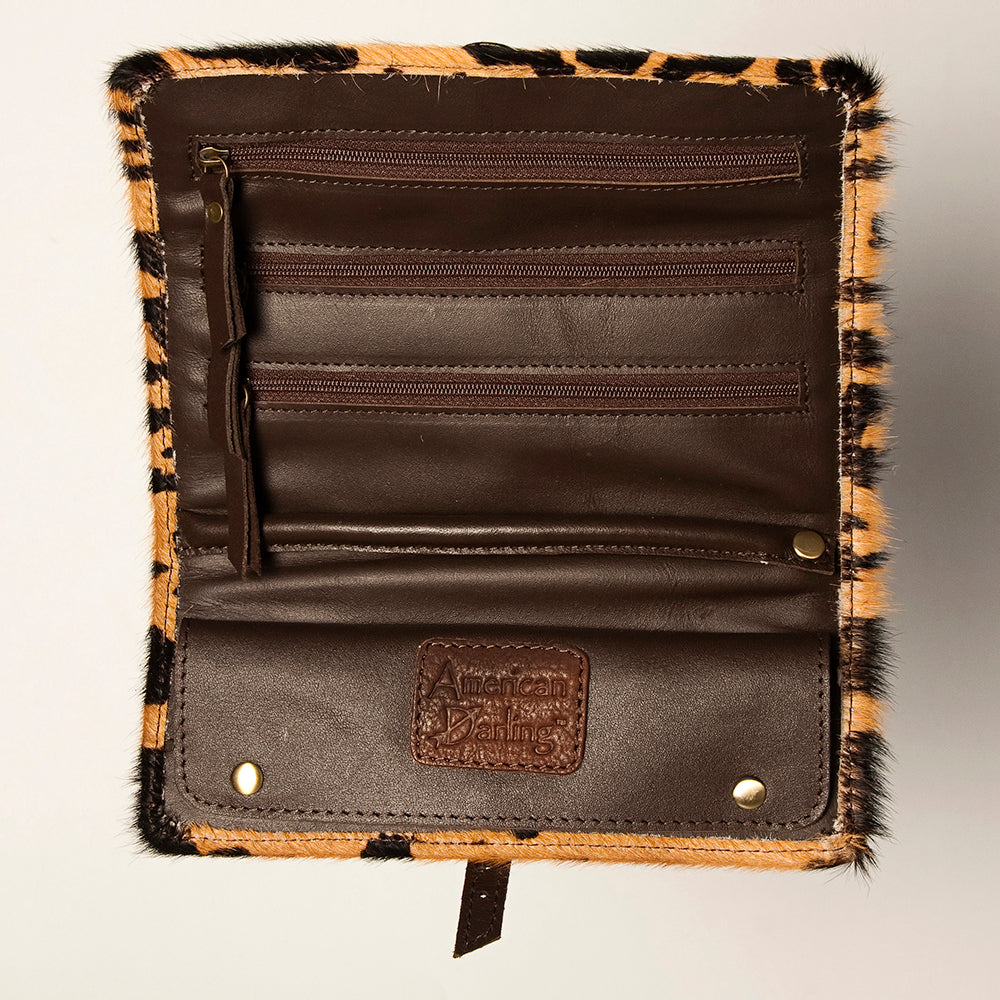 American Darling Jewelry Case Hair On Genuine Leather women bag western handbag purse