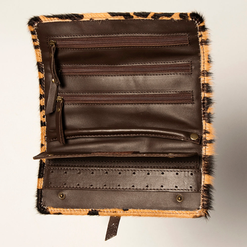 American Darling Jewelry Case Hair On Genuine Leather women bag western handbag purse