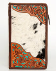 American Darling Jewelry Case Hand Tooled Hair On Genuine Leather women bag western handbag purse