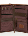 American Darling Jewelry Case Hand Tooled Hair On Genuine Leather women bag western handbag purse