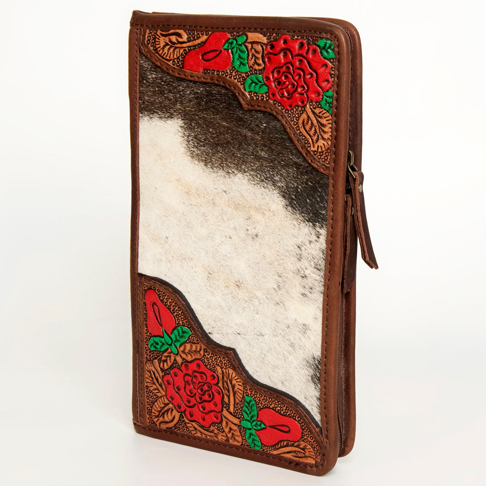American Darling Jewelry Case Hand Tooled Hair On Genuine Leather women bag western handbag purse