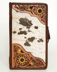 American Darling Jewelry Case Hand Tooled Hair On Genuine Leather women bag western handbag purse