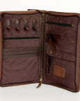 American Darling Jewelry Case Hand Tooled Hair On Genuine Leather women bag western handbag purse