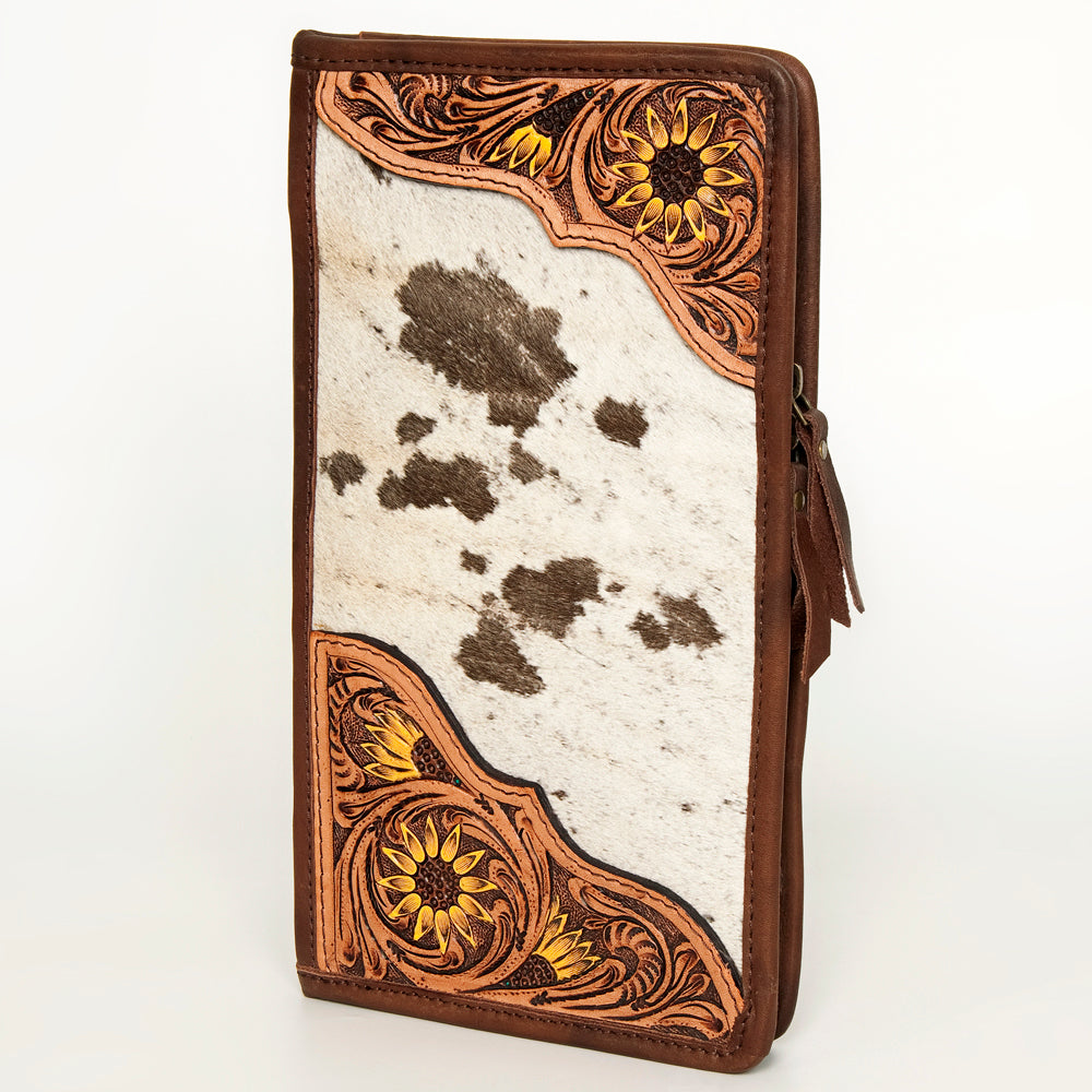 American Darling Jewelry Case Hand Tooled Hair On Genuine Leather women bag western handbag purse