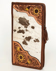 American Darling Jewelry Case Hand Tooled Hair On Genuine Leather women bag western handbag purse