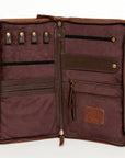 American Darling Jewelry Case Hand Tooled Hair On Genuine Leather women bag western handbag purse