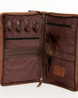 American Darling Jewelry Case Hand Tooled Hair On Genuine Leather women bag western handbag purse