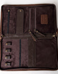 American Darling Jewelry Case Hand Tooled Hair On Genuine Leather women bag western handbag purse