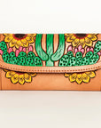 American Darling Wallet Hand Tooled Genuine Leather women bag western handbag purse