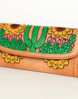 American Darling Wallet Hand Tooled Genuine Leather women bag western handbag purse