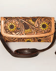 American Darling Wallet Hand Tooled Genuine Leather women bag western handbag purse