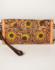 American Darling Wallet Hand Tooled Genuine Leather women bag western handbag purse