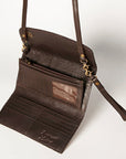 American Darling Wallet Hand Tooled Genuine Leather women bag western handbag purse