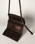 American Darling Wallet Hand Tooled Genuine Leather women bag western handbag purse
