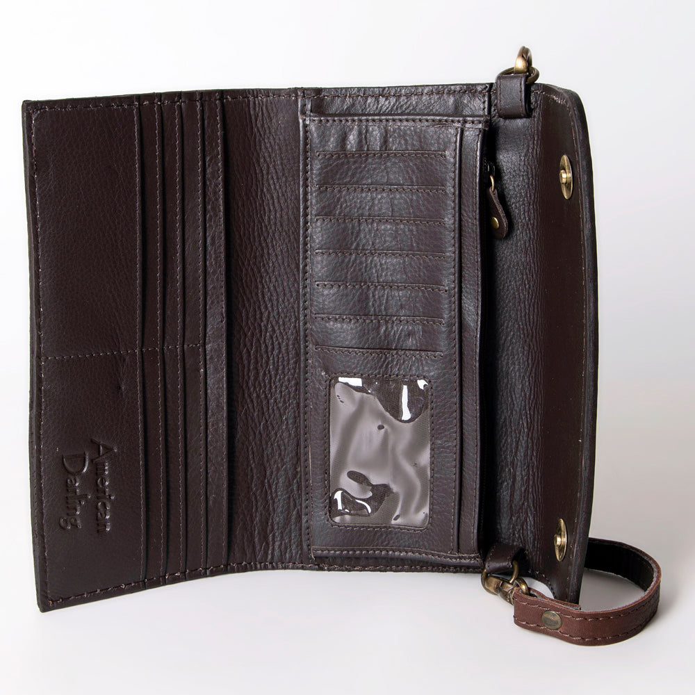 American Darling Wallet Hand Tooled Genuine Leather women bag western handbag purse