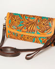 American Darling Wallet Hand Tooled Genuine Leather women bag western handbag purse