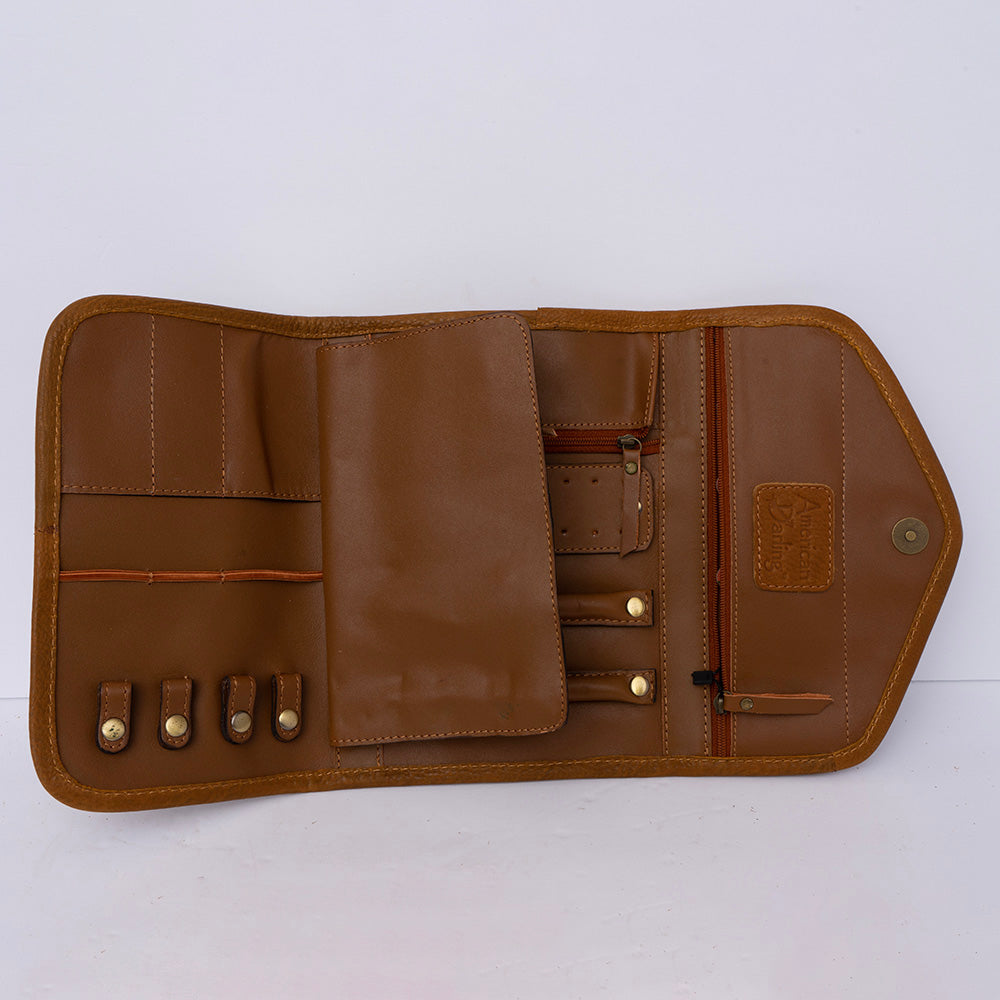 American Darling Jewelry Case Hair On Genuine Leather women bag western handbag purse