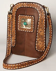 American Darling Hand Tooled Genuine Leather Women Bag Western Handbag Purse