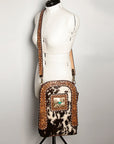 American Darling Hand Tooled Genuine Leather Women Bag Western Handbag Purse