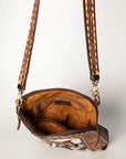 American Darling Hand Tooled Genuine Leather Women Bag Western Handbag Purse