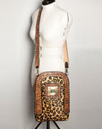 American Darling Hand Tooled Genuine Leather Women Bag Western Handbag Purse