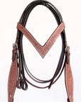 Comfytack Western Horse Saddle Genuine Leather Trail Roping Ranch Tack Set