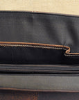 KD Stephens Rugged Leather Laptop Business Easy Access Briefcase
