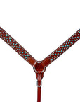 Bar H Equine American Leather Horse Saddle Tack One Ear Headstall | Breast Collar | Browband Headstall | Wither Strap | Tack Set BER259