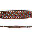 Bar H Equine American Leather Horse Saddle Tack One Ear Headstall | Breast Collar | Browband Headstall | Wither Strap | Tack Set BER259