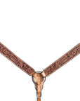 Bar H Equine American Leather Horse Saddle Tack One Ear Headstall | Breast Collar | Browband Headstall | Wither Strap | Tack Set BER265