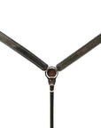 Bar H Equine American Leather Horse Saddle Tack One Ear Headstall | Breast Collar Browband Wither Strap Set BER266