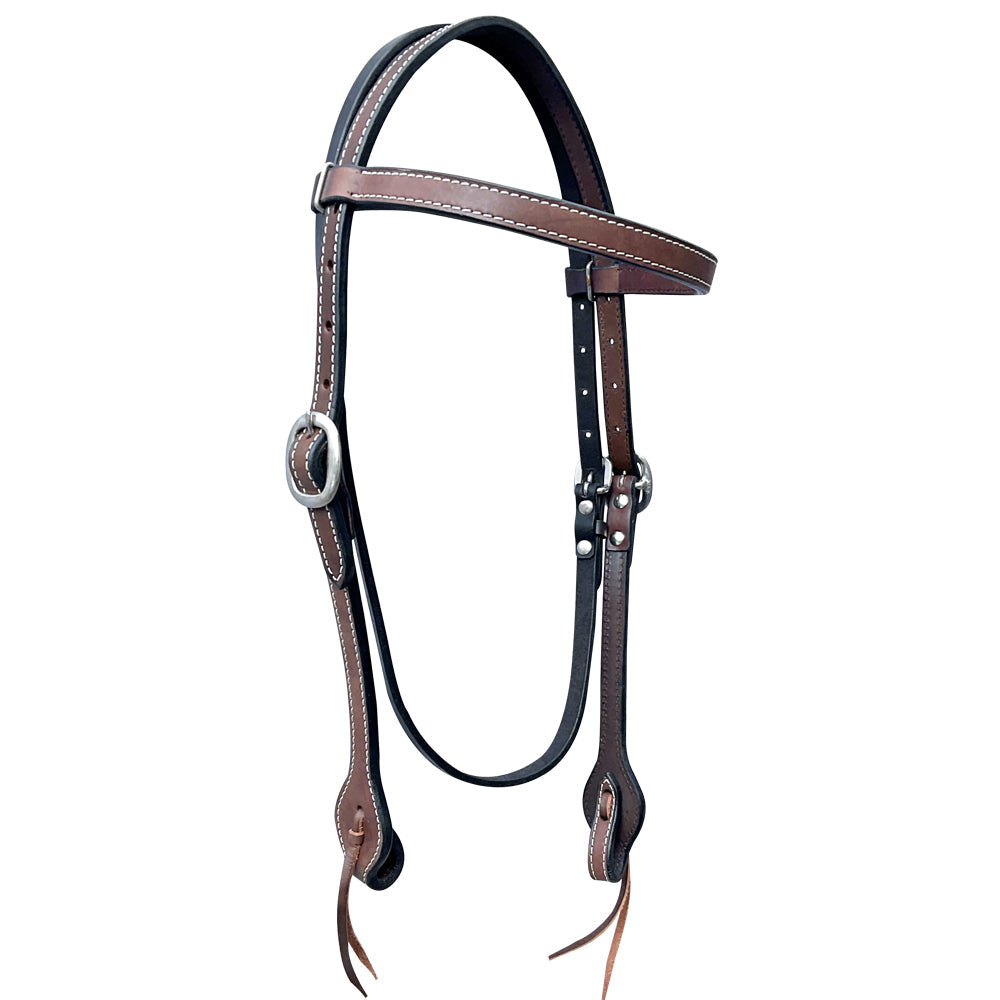 Bar H Equine Genuine Western American Leather Horse Premium Headstall &amp; Breast Collar Set