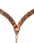 Bar H Equine Genuine Western American Leather Horse Premium Headstall & Breast Collar Set