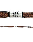 Bar H Equine American Leather Horse Saddle Tack One Ear Headstall | Breast Collar Browband Wither Strap Set BER279
