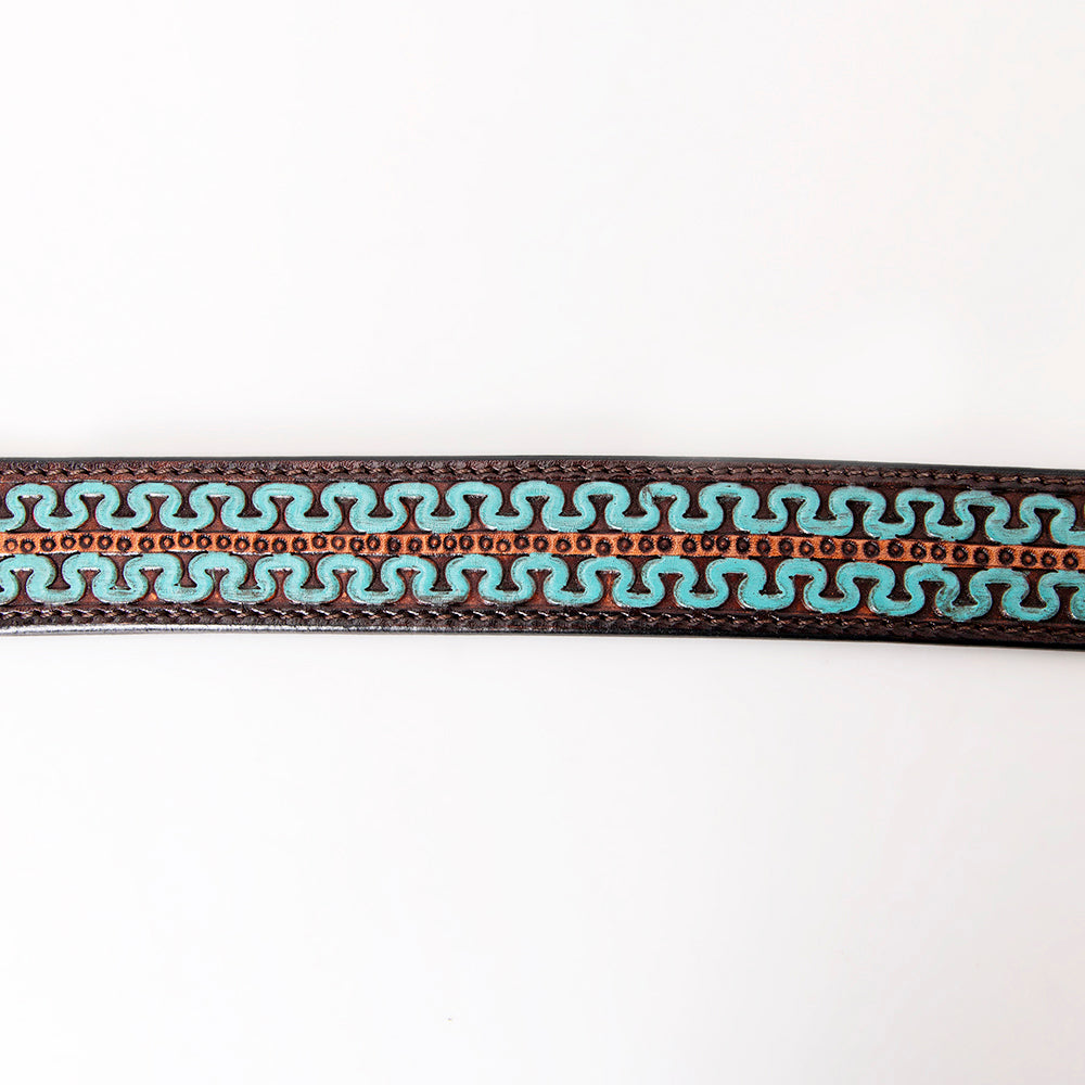 HILASON Western Genuine Leather Heavy Duty Hand Painted Dog Collar