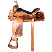 Western Horse Saddle American Leather Ranch Roping Cowboy Hilason