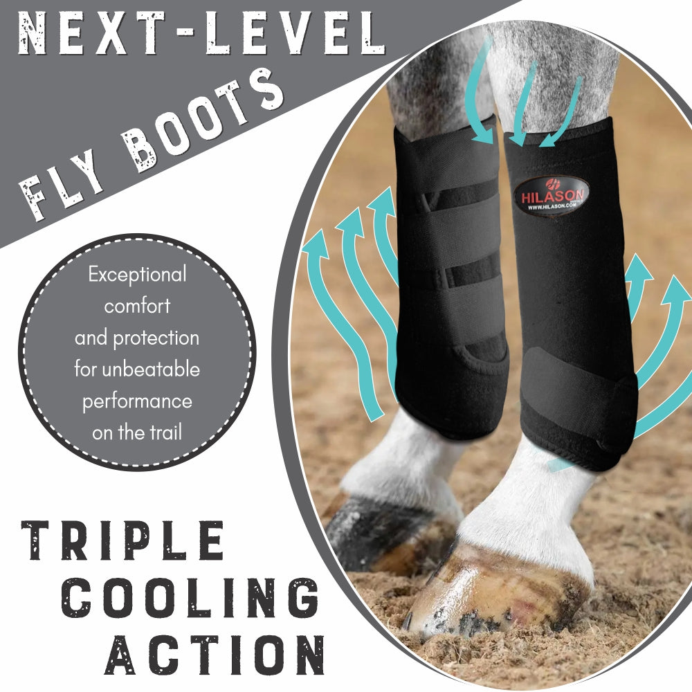 HILASON L M S Horse Front Leg Sport Boots| Printed Sport Boots| Horse Boots