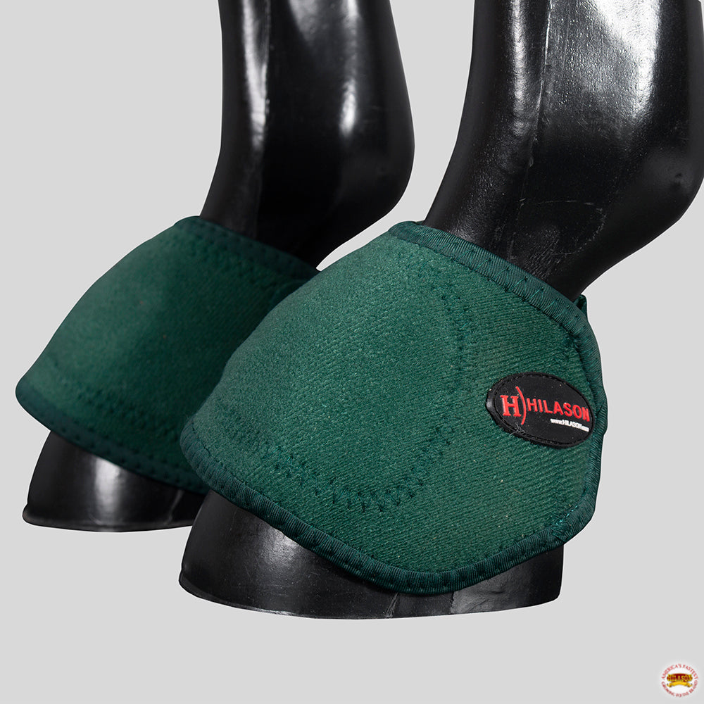 HILASON Bell Boots for Horses No Turn Protection Comfort &amp; Durability Quick Wrap Hook and Loop Jumping Boots Sold in Pairs