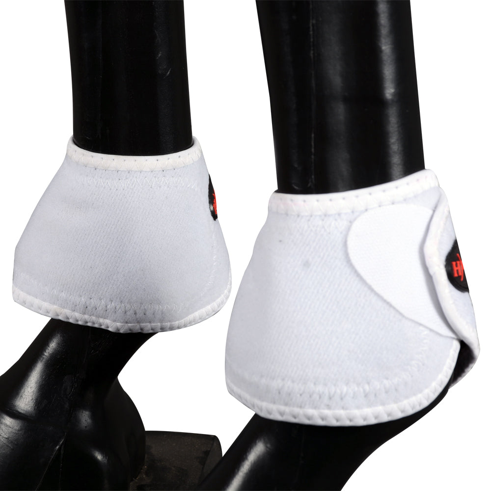 HILASON Bell Boots for Horses No Turn Protection Comfort &amp; Durability Quick Wrap Hook and Loop Jumping Boots Sold in Pairs