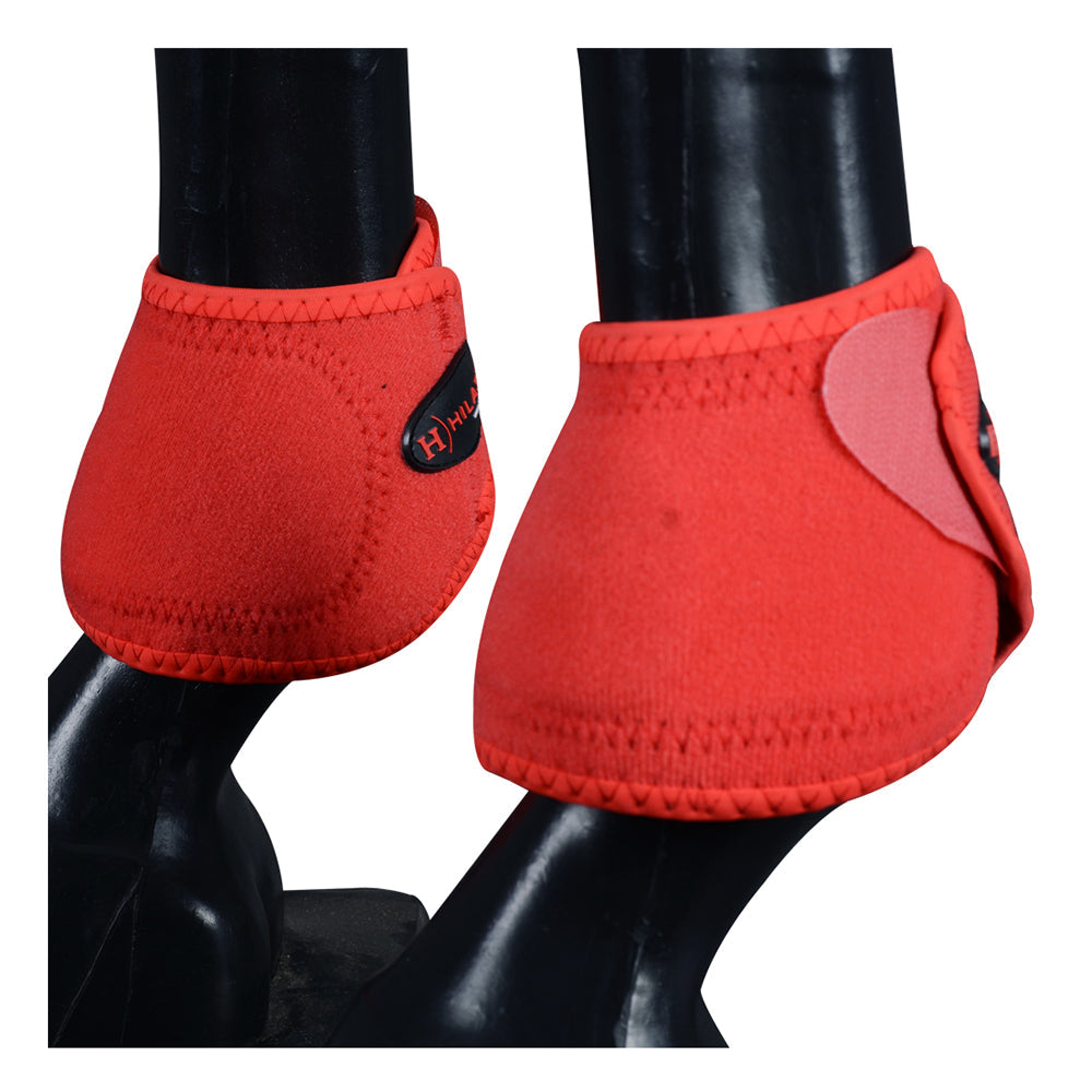 HILASON Bell Boots for Horses No Turn Protection Comfort &amp; Durability Quick Wrap Hook and Loop Jumping Boots Sold in Pairs