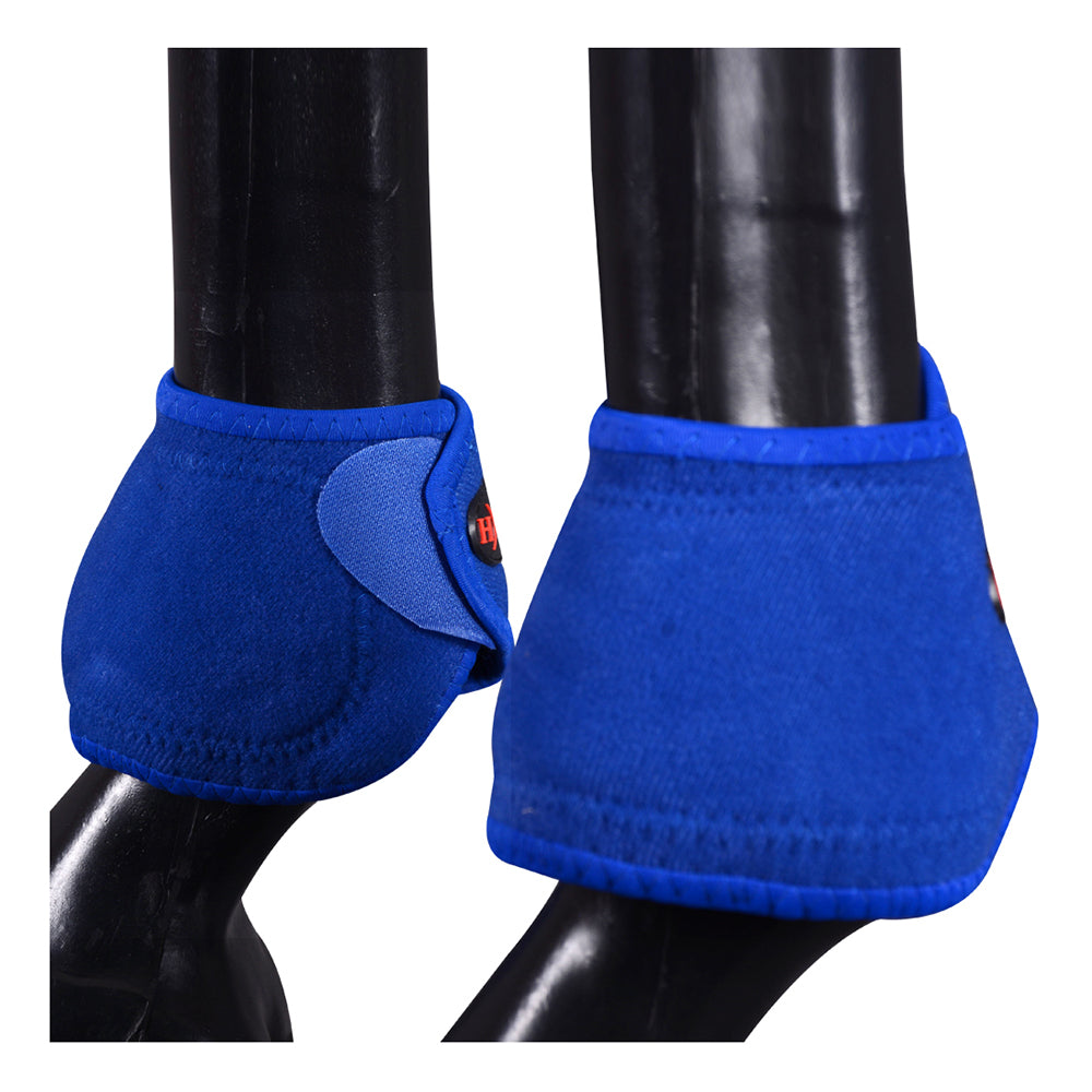 HILASON Bell Boots for Horses No Turn Protection Comfort &amp; Durability Quick Wrap Hook and Loop Jumping Boots Sold in Pairs